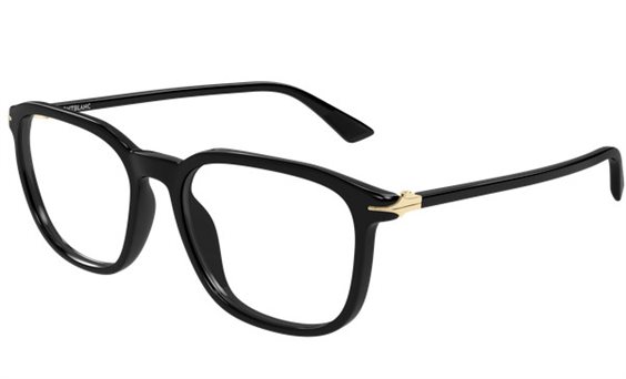 Montura de gafas Montblanc Hombre MB0438O001-BLACK-BLACK-TRANSPARENT53 - MB0438O001-BLACK-BLACK-TRANSPARENT53